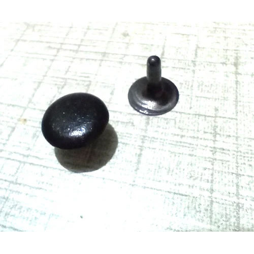 Black Rivet Button Size: 10 Mm