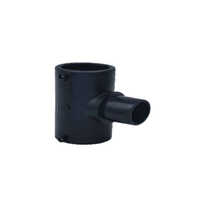 Electrofusion Reducing Tee - Plastic Material, Round Section Shape, Black Color | Ideal For Water Distribution, Irrigation, And Fluid Transfer Applications