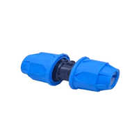 Pp Hdpe Coupler - Hdpe Material, Round Shape, Blue-black Color | Durable, Leak-free Connection For Water Supply & Industrial Applications