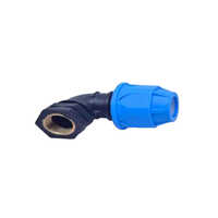 Pp Fta Brass Elbow - Brass Material, Round Section Shape, Blue-black Color | Durable, Corrosion Resistant, Easy Screw Connections