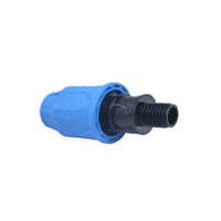 Pp Hdpe Mta - Thermoplastic Inline Plumbing Fitting, Customizable Size, Blue-black Color, Round Section Shape, High Durability & Pressure Resistance