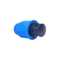 Pp End Cap - Polypropylene, Round Shape, Blue-black Color | High Rigidity, Excellent Crack Resistance, Customizable For Multiple Applications