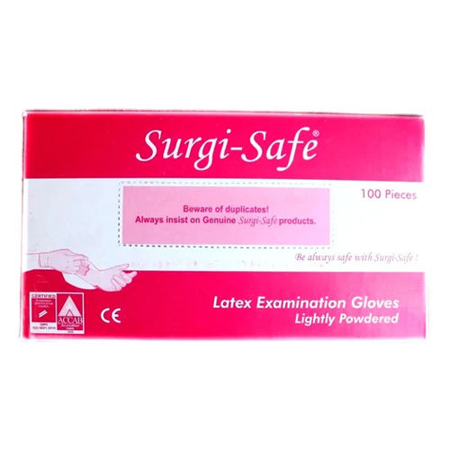 White Examination Disposable Hand Gloves