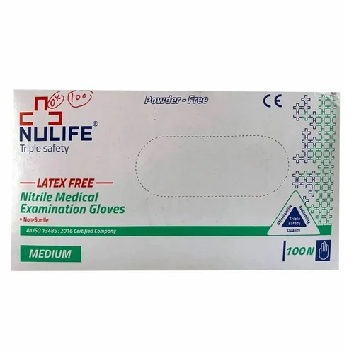 Nulife Triple Safety Nitrile Medical Examination Gloves