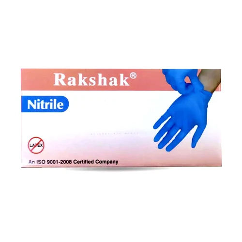 Blue Rakshak Nitrile Gloves