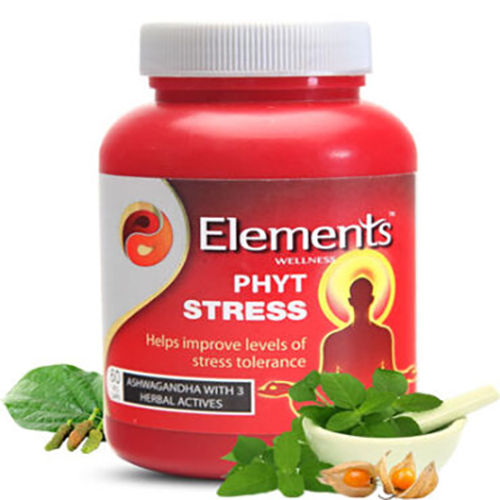 Elements Wellness Phyt Stress 60 Veg Capsules Age Group: For Adults