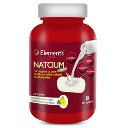 Elements WELLNESS NATCIUM (60 Caplets) Health Supplements