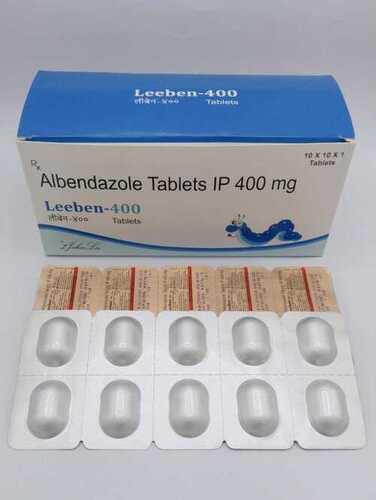 Albendazole Tablets - 400MG | Alu-Alu Packaging, Prescribed for Neurocysticercosis and Cystic Hydatid Disease