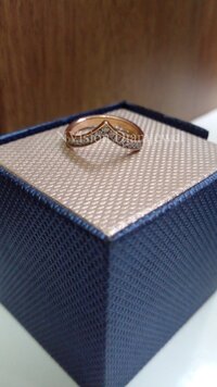 Natural Diamond Wishbone Ring