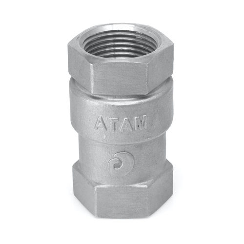 SS 304 VERTICAL LIFT CHECK VALVE SCREWED ENDS