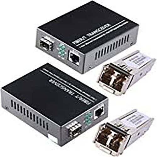 Black Media Converter Sfp Port