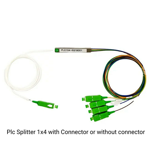 plc splitter with connector