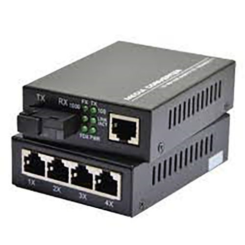 Black Media Converter 4Port