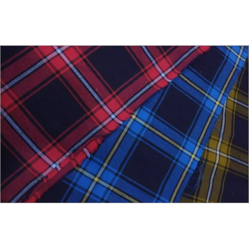 Indigo Checks Fabric
