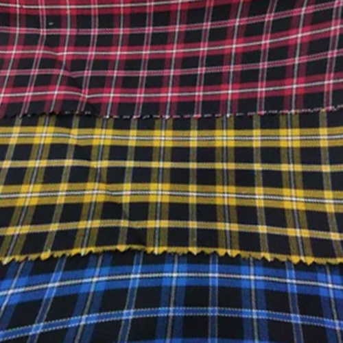 Indigo Checks Fabric