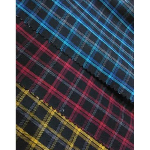 Twill Check Shirting Fabric