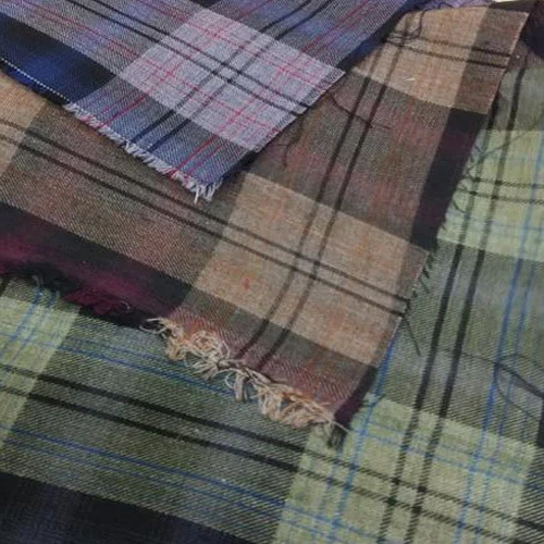 Yarn Dyed Linen Checks Fabric