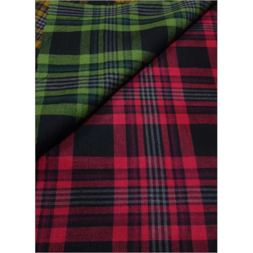 Yarn Dyed Indigo Checks Fabric