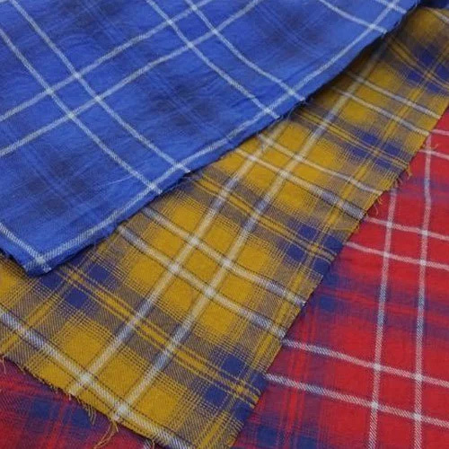 Yarn Dyed Cotton Bright Check Fabric