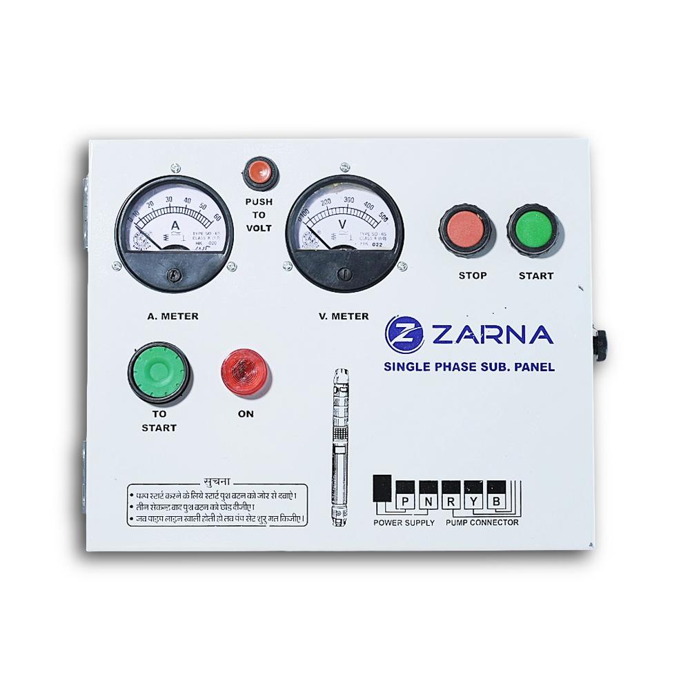 Single Phase Mk - 1 Type Contactor Panel (Model: Zcp-Va 3.0 Hp) - Base Material: Metal Base