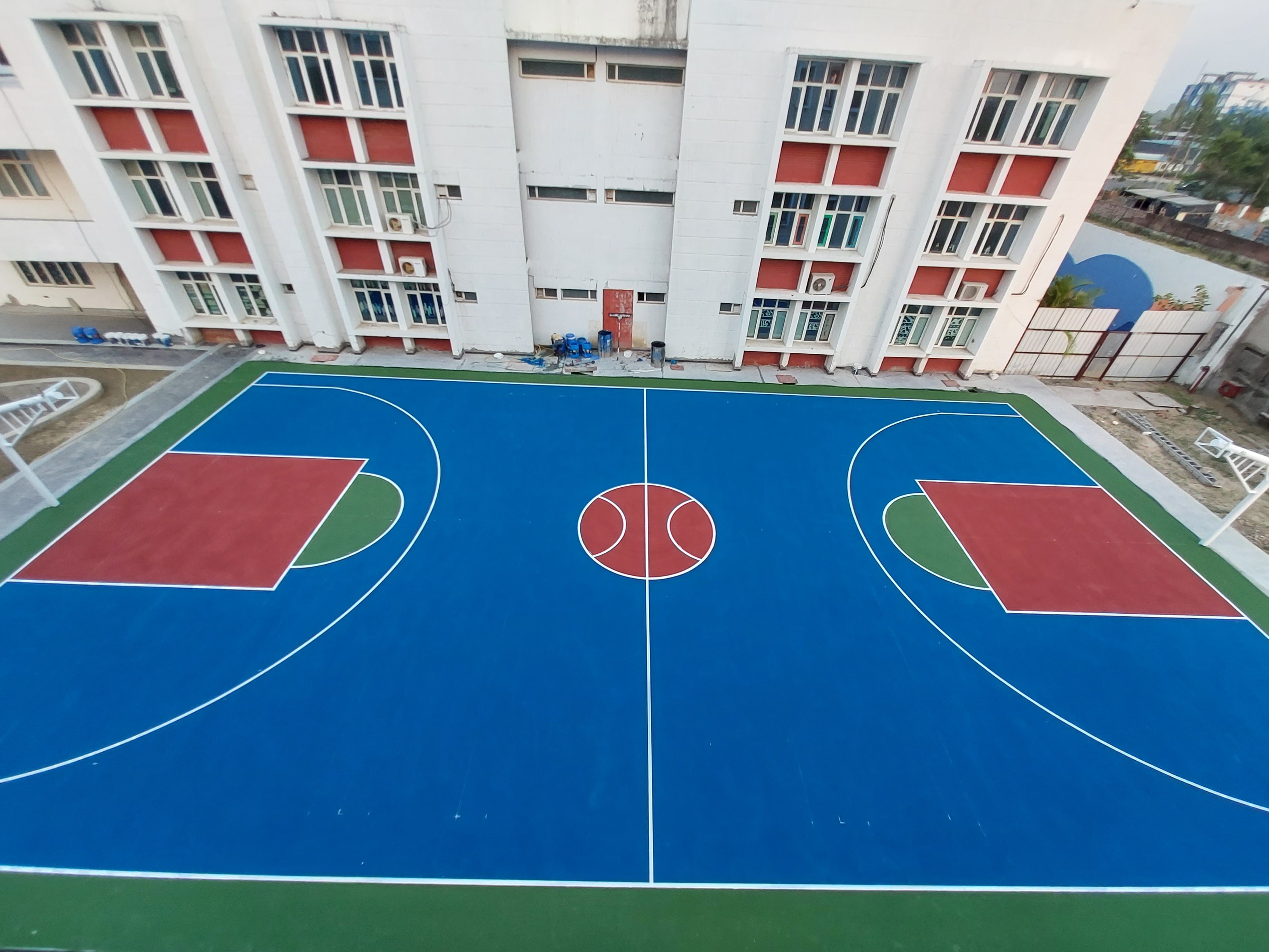 Synthetic Basketball Court