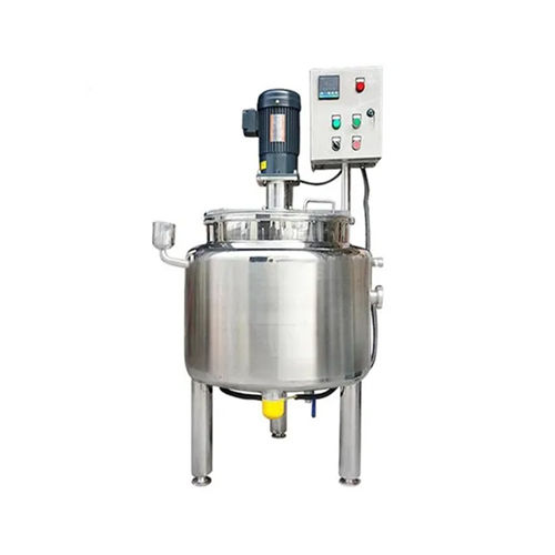 Silver Stainless Steel Mixing Tank