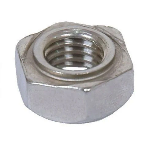 Silver Hexagon Weld Nut