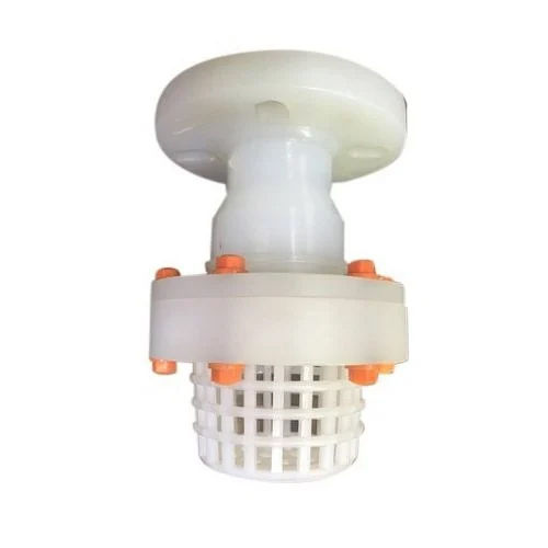 White Pp Foot Valve