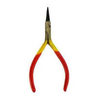 Long Nose Plier - Stainless Steel, 10mm X 70mm X 134mm, Red Color | Versatile Tool For Industrial Use With 4mm Long Nose