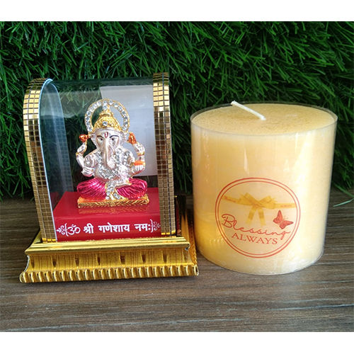 Ganesha JI  covered with glass for Car Dashboard Religious Gifts