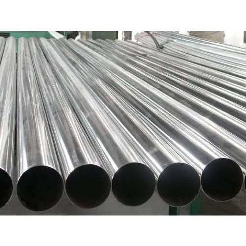 Silver Round Construction Pipe