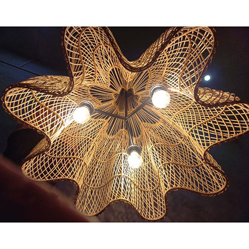 Rattan cane star   Hanging Lamp