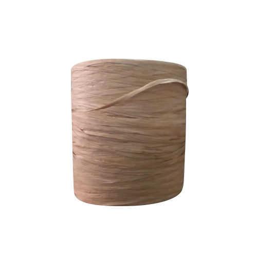 Light Brown Natural Rattan Paper Rafiya Flat Wire