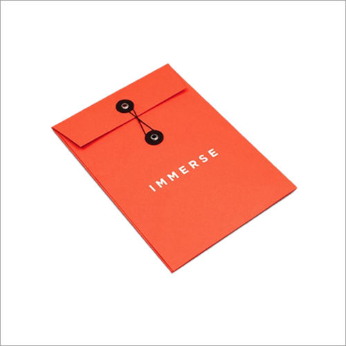 Paper Office Envelope With Brand Orange