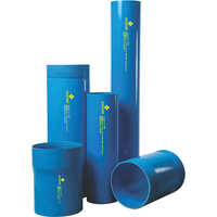 Casing Pipes - Plastic Material, Rectangular Shape, Blue Color | Industrial & Commercial High Quality & Durable Round Usage