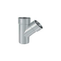 Single Y Fittings - Durable Plastic Material, Round Section Shape, Grey Color | High Quality For Industrial & Commercial Use