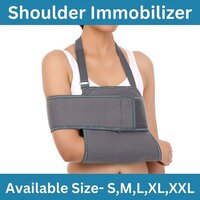 Shoulder Immobilizer Universal - Imported Cloth, Sizes S, M, L, Xl, Xxl, Gray Color | Supports Elbow, Ideal For Hospital, Clinical, And Personal Use
