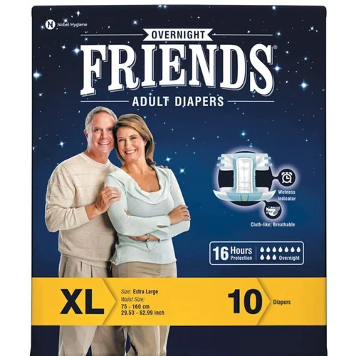 Overnight Friends Adults Diapers Xl Size