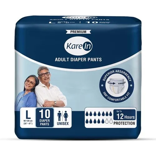 White Kare In Adult Diapers Pants