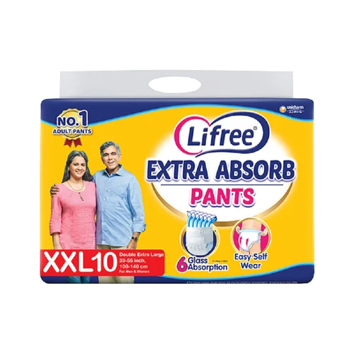 White Lifree Extra Absorb Adult Diaper