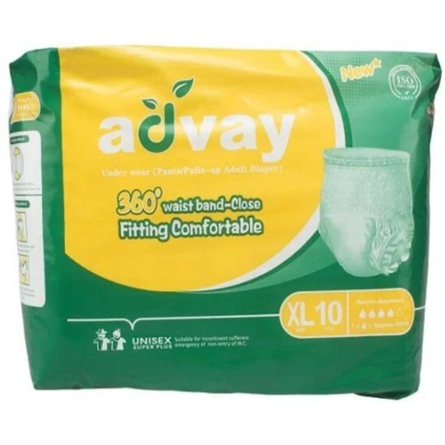 White Advay Adult Diaper Pant Extra Large