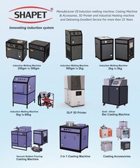 1 Kg Three Phase Induction Based Imitation Casting Furnace