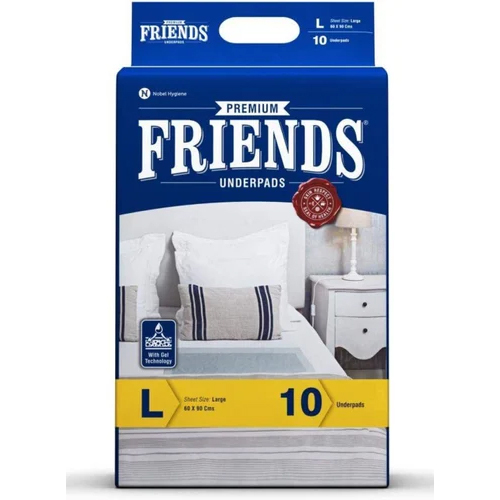 Blue/White Friends Premium Underpads