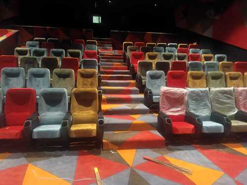 Push Back Cinema Theater Chair - Color: Green