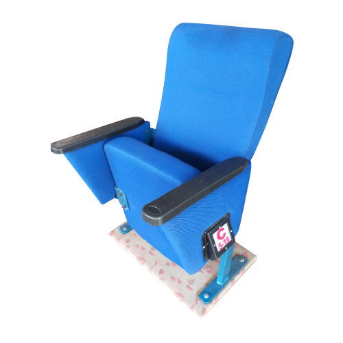 Tip UP Chair - Steel Frame, Easy To Clean Blue Design | Durable Indian Style Comfort