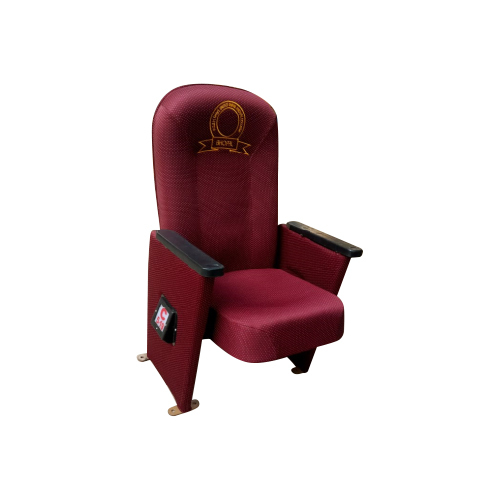 High Comfort Push Back Chair For Auditorium - Color: Red