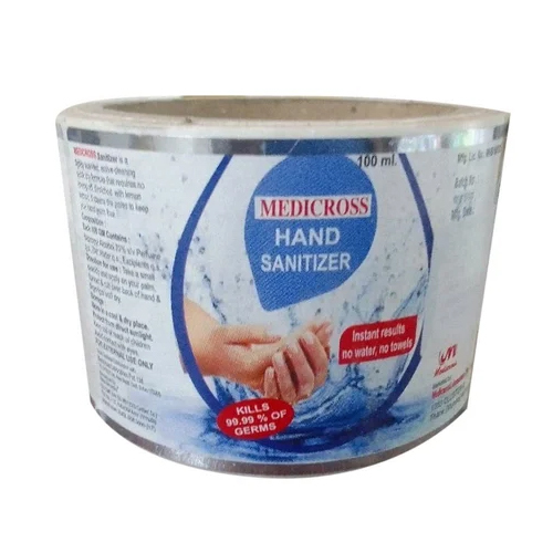 Printed Handwash Bottle Chromo Paper Labels