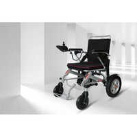 Electric Wheelchair - Metal Build, 25 Km Range At 8 Km/h , Elegant Black Design, Safety Tipping Prevention, Comfortable Cushion