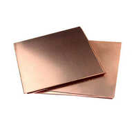 Copper Plate - Square Shape, Brown Color | High-grade Copper Alloy, Polished Finish, Excellent Corrosion Resistance And Conductivity