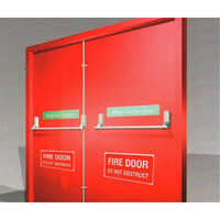 Fire Rated Door - Solid Wood, Custom Sizes, Modern Design | Suitable For Interior & Exterior Applications, Resistant To Warping & Cracking